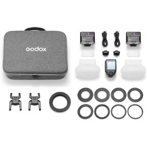 Godox MF12 Compact Camera Flash Set for Dental Flash System, MF12-DK1 Dental Macro Flash Speedlite 2-Light Kit with XproiiS+ for Sony Cameras A6400, A7M4, A7R5, ZV-E10 with The Sony Macro Lens FE90MM