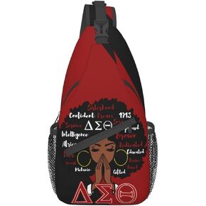 Giuwxurt Elephant Logo Sorority Sling Bag Crossbody Travel Hiking Chest Backpack Shoulder Daypack For Women