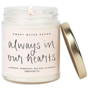 Sweet Water Decor Best Teacher Ever Candle - Sea Salt, Citrus, Amber, Musk Scented Candle for Home - 9 oz Clear Jar with 40 Hour Burn Time, Made in USA - Teacher Appreciation Gifts, End of School Year