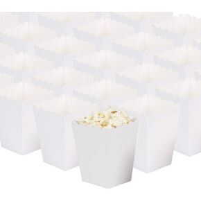GAKA Hot Pink Paper Popcorn Boxes, Mini Valentine Popcorn Boxes,Open-Top Popcorn Box for Kid Birthday Decoration Princess Party Supplies (36PC)