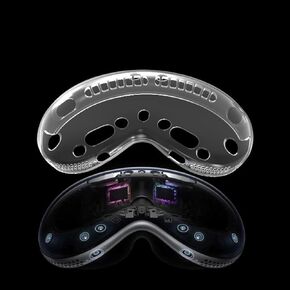ZEEOHIU Compatible with Apple Vision Pro Case TPU Protective Cover Case for Vision Pro VR Headset 2024 Accessories（Transparent&Crystal Clear）