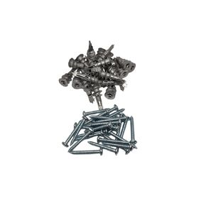 zcfochi 50PCS Zinc Self-Drilling Drywall Anchors, Hollow-Wall Anchors Kit with #8 x 1-1/4'' Screws, 25 Heavy Duty Metal Wall Anchors and 25 Screws