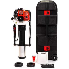 XtremepowerUS 52cc يعمل بالغاز T Post Driver سياج آخر سائق البنزين تتراكم محرك ثنائي الأشواط معتمد من EPA مع حقيبة تخزين
