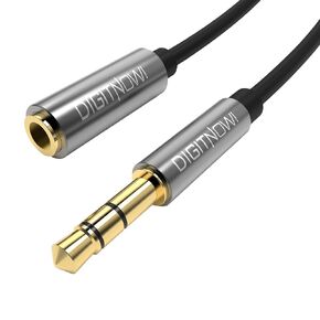 Headphone Extension Cable,3.5mm TRS Male to Female Stereo Extension Cord Adapter,1/8 Male to 1/8 Female Audio Aux Jack Extender for Amplifiers, Guitar, Keyboard Piano, Home Theater,Mixing Console