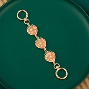 OIWTLIFE 2PCS Purse Strap Extender 6.7" Long Bag Chain Extender Decorative Crystal Silver Chains for Cross Body Bag Handbag Shoulder Bag