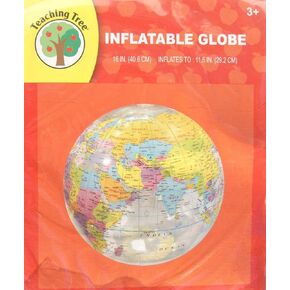 Transparent Inflatable Globe - 11.5 inches