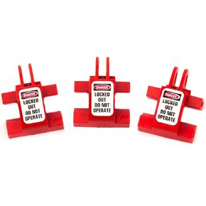 Zing Green Products 7111 RecycLockout Universal Double Breaker Lockout Device, 3 x 1 x 3 Inch, 3 Pack