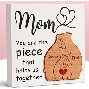 Strength of Our Heart - Single Child Family Wood Sign for Dad | Unique Dad Gifts from Daughter, Son for Father's Day, Birthdays, Christmas