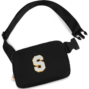 Uygafly Fanny Pack Belt Bag Crossbody Bags Cute Stuff for Girls Women Teen - Mothers Day Gifts for Mom Birthday Gifts for 8 9 10 11 12 13 Year Old Girl,Kids Waist Packs | Initial White A,Pink Bag