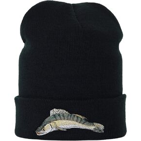 EXPRESS-STICKEREI Beanie with Embroidery Outdoor Warm Winter Beanie hat Beanie Strechable and Soft Cuffed Beanie Cap Unisex