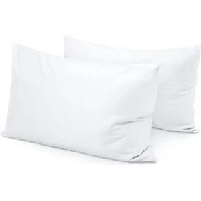 Toddler Pillowcase Cover with Zipper Closure 100% Soft Egyptian Cotton Small Pillow Cover 2-Pices, 500 Thread Count Travel Pillow Cases 14x20 inch, Silver Grey