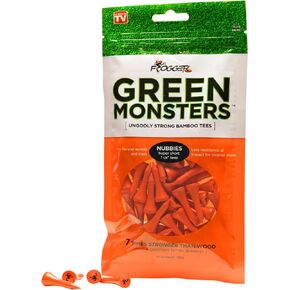 Frogger Golf Green Monsters Ultra-Strong Bamboo Golf Tees, 1-1/8"