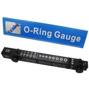 O-Ring Gauge Make Work Smart, Telescoping O Ring Sizing Plastic Gauge, Slide Style National Type, for Measuring O Rings Inner Diameter, OD, Thickness Gauge Blue