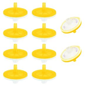 stonylab Syringe Filters, 10 Pack Sterile PES Hydrophilic Membrane Syringe Filtration with 0.22 μm Pore Size and 25 mm Diameter, Individually Wrapped, for Laboratory Use Only