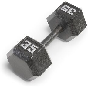 Marcy Cast Iron Hex Dumbbells Collection - Available size from 3-lb to 100-lb, SOLD INDIVIDUALLY