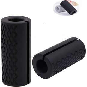 IADUMO Weight Bar Grips,Barbell Grip for Dumbbells,Thick Dumbbell Handles Grips for Weight Lifting Cable Attachments and Fitness Training (Black)