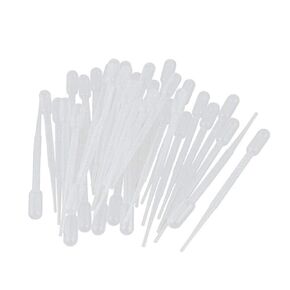 100 Pcs Clear 3ml Disposable Plastic Eye Dropper Transfer Graduated Pipettes Makeup Tool for Essential Oils Laboratory