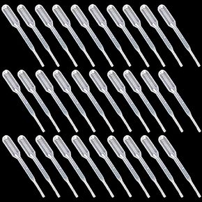 Haishell 300 PCS 0.2ML Transfer Pipettes,Clear White Plastic Graduated Pipettes for Essential Oils,Disposable Liquid Pipettes