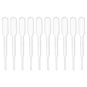 PATIKIL Disposable Transfer Pipettes, 200pcs 0.2ml LDPE Polyethylene Plastic Pipette for Transfer Liquid for Lab, Chemistry, Clear