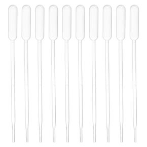 PATIKIL Disposable Transfer Pipettes, 200pcs 0.2ml LDPE Polyethylene Plastic Pipette for Transfer Liquid for Lab, Chemistry, Clear