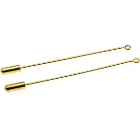 2 inch/5cm Brooch Stick Pin 20pcs Pointed Plug Brooch Jewelry DIY Accessories Handmade Crafts Used for Lapel Scarf/Hat/Suit[FDXGYH, Gold]