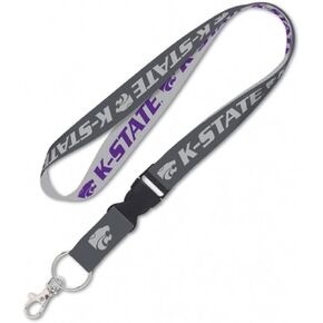 Kansas State University KSU Wildcats Premium Lanyard Charcoal Edition K-State