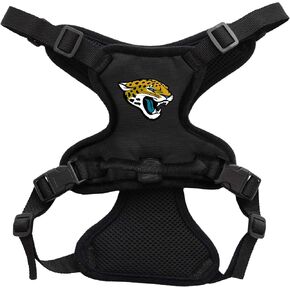 Littlearth Unisex-Adult NFL Jacksonville Jaguars Front Clip Pet Harness, Team Color, Large