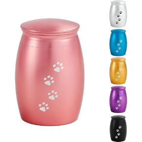 LINES ARTE Medium Pet Urns for Dogs Ashes, Ceramics Pet Urn for Dog Ashes, Cat Dog Urns for Ashes (Paw Prints)