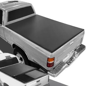 DNA Motoring TTC-RU-051 Pickup Truck Bed Top Roll-Up Vinyl Soft Tonneau Cover Compatible with 1995-2004 Tacoma 6Ft Fleetside / Styleside Bed