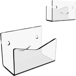 Boloyo Acrylic Mail Sorter , Smile Mail Holder File Organizer Letter Sorter Holder for Desk or Wall (2PC, Clear)