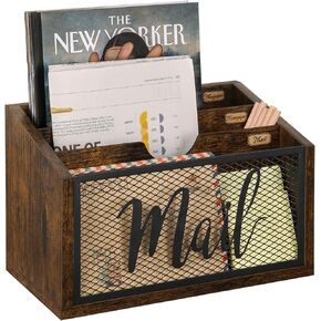 YINMIT Mail Organizer Countertop,Letter Holder,Mail Sorter for Desk,Desktop Mail Basket,Mail Organizer Wall Mounted,Office Desk Organizers and Accessories for File Paper Folder