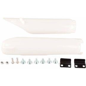 Aramox Motocycle Fork Guard Protector White Front Shock Guard Cover Fork Slider Guard Replacement for CR125 CR250 CE500 CRF450 CRF 250