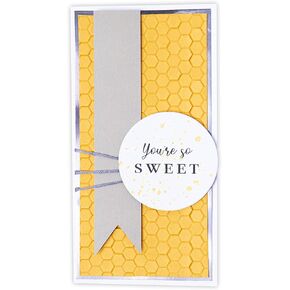 Sizzix 3-D Textured Impressions Embossing Folder Honeycomb Frenzy by Georgie Evans, 664999, Multicolor