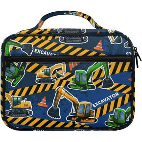 Cute Backhoe Bible Cover for Women Men Teens Kids,Carrying Book Case Church Bag Bible Protective with Handle and Zippered Pocket
