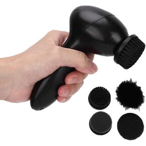 Electric Shoe Brush Shoe Polishing Kit, Handheld Portable Shoe Shine Kit Wireless Shoe Cleaning Kit, Shoes Dirt Removing Dust Cleaning Polisher for Leather Shoes Boots Sneaker Bag