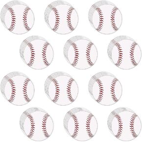 Tenceur 80 Pcs Sports Party Cutout 5.91 Inch Sports Party Decorations Paper Ball Cut Outs with Glue Point Dots Sports Bulletin Board Decorations for Sports Theme Classroom Birthday(Football)