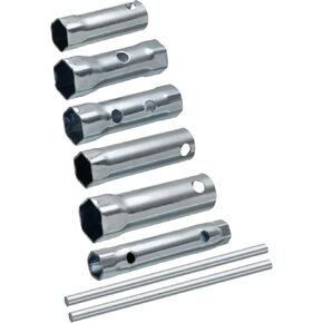 uxcell 6 Pcs Ignition Spark Plug Spanner Set Dual-Ended Wrench Socket