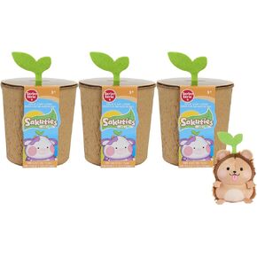 Sakuties Mini Collectible Stylized Plush Stuffed Animals, (Pack of 3) Blind Collectible, Kids Toys for Ages 3 Up by Just Play
