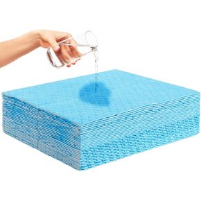VEVOR Spill Absorbent Pads, Oil Absorbing Mat Absorbs up 20 Gal, 15" L x20" W Polypropylene Absorbent Pad for Oil Only, Oil Spill Mats Pack of 100