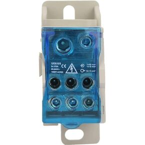 UKK-400A Din صندوق توزيع السكك الحديدية، صندوق توزيع الطاقة العازل العالمي، صندوق توزيع الكتلة الطرفية مع غطاء حماية