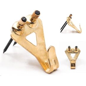 Heavy Picture Hangers 50 lbs - 20 Pack - Picture Hangers for Plaster Walls - Frame Hanging Hooks