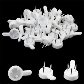 DGZZI 30PCS Picture Hook Hard Wall Hook White Small Non Tracking Nail Wall Hanging Picture Wall Nail for Wallpaper Lime Wall Painted Wall and Wooden Door