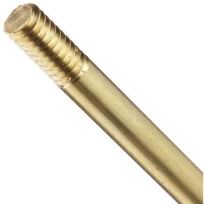 Robert Manufacturing R450-6 Brass Stem, 1/4"-20 SAE Male, 6" Length
