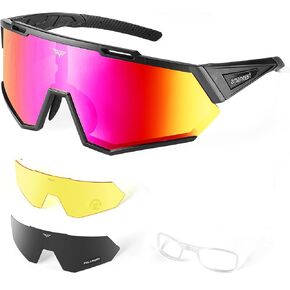 Sunglasses UV Protection Cycling Sunglasses for Men and Women,Impact Resistance Z87.1 for Construction