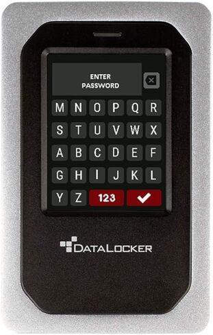 DataLocker DL4 FE محرك أقراص ثابتة مشفر بكلمة مرور سعة 2 تيرابايت، استخدام سهل مع توجيه الشاشة، AES 256، IP64 Dust، سلسلة توريد موثوقة ومتوافقة مع TAA، نظام تشغيل مستقل، USB-C/USB-A in Kuwait