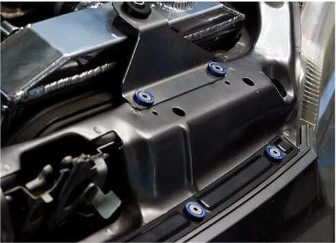ihreesy Bumper Fender Washer M6، 10 قطع من الألومنيوم الخام لغسالة المحرك خليج اللباس عدة Lisence لوحة الديكور البراغي الحاجز الوفير غسالة الترباس لمعظم المركبات، برتقالي in Kuwait