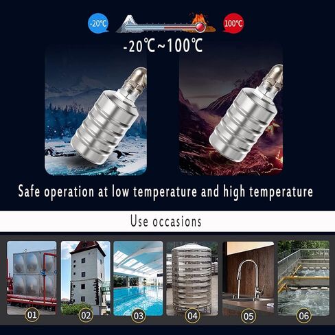 304 Stainless Steel Fully Automatic Water Level Control Float Valve, Water Tank Float Valve, 1/2" Automatic Water Level Controller, Auto Shut Off Ball Mini Float Valve for Water Tank in Saudi Arabia