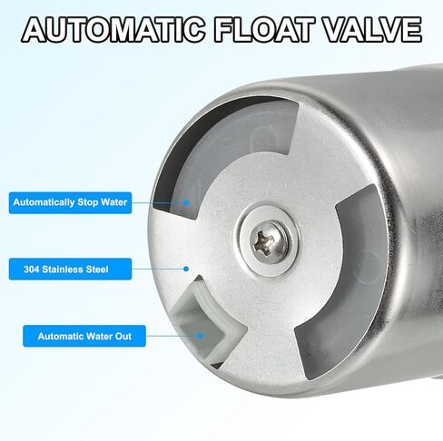 صمام تعويم خزان المياه الملء التلقائي مقاس 1 بوصة من باتيكل، 304 من الفولاذ المقاوم للصدأ، صمام التحكم في مستوى الماء الأوتوماتيكي بالكامل، صمام الخزان العائم لخزان المياه in Kuwait