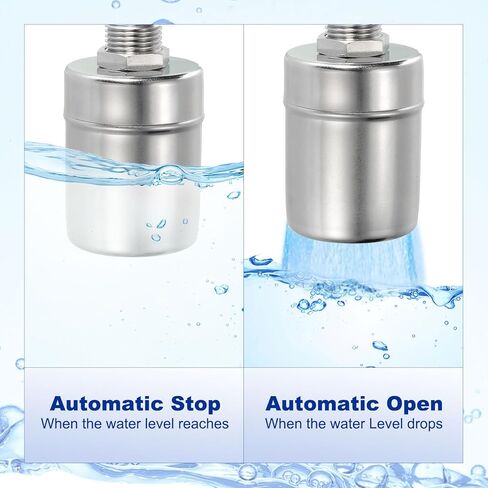 صمام تعويم خزان المياه الملء التلقائي مقاس 1 بوصة من باتيكل، 304 من الفولاذ المقاوم للصدأ، صمام التحكم في مستوى الماء الأوتوماتيكي بالكامل، صمام الخزان العائم لخزان المياه in Kuwait