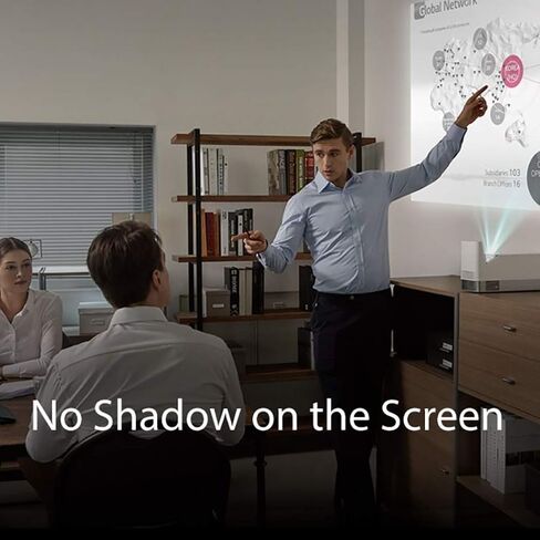 LG HF65LA 100" Full HD (1920 x 1080) Home Theater CineBeam Ultra Short Throw Projector, 1000 ANSI Lumen, Bluetooth Sound Out, Wireless Connection - White in Kuwait